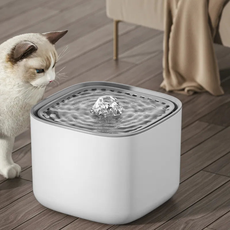 Pet Vandfontæne Ultra-Stille - 3L Kapacitet | BPA-Fri Materiale