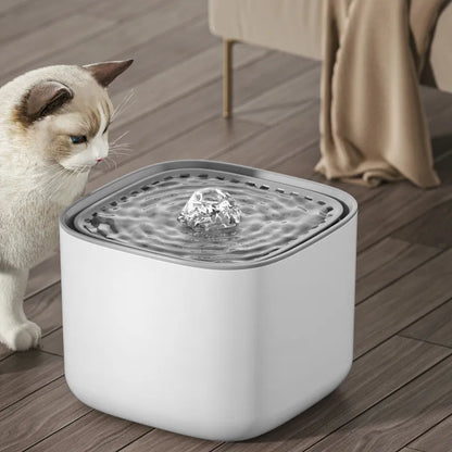 Pet Vandfontæne Ultra-Stille - 3L Kapacitet | BPA-Fri Materiale