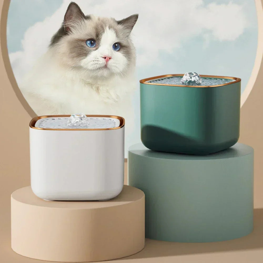 Pet Vandfontæne Ultra-Stille - 3L Kapacitet | BPA-Fri Materiale