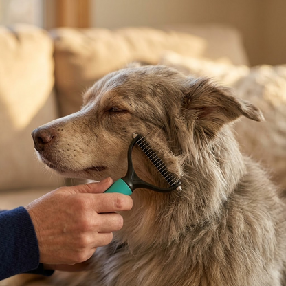 PetGroom™ – Dobbelt-Sidet Dematting Børste til Hunde og Katte