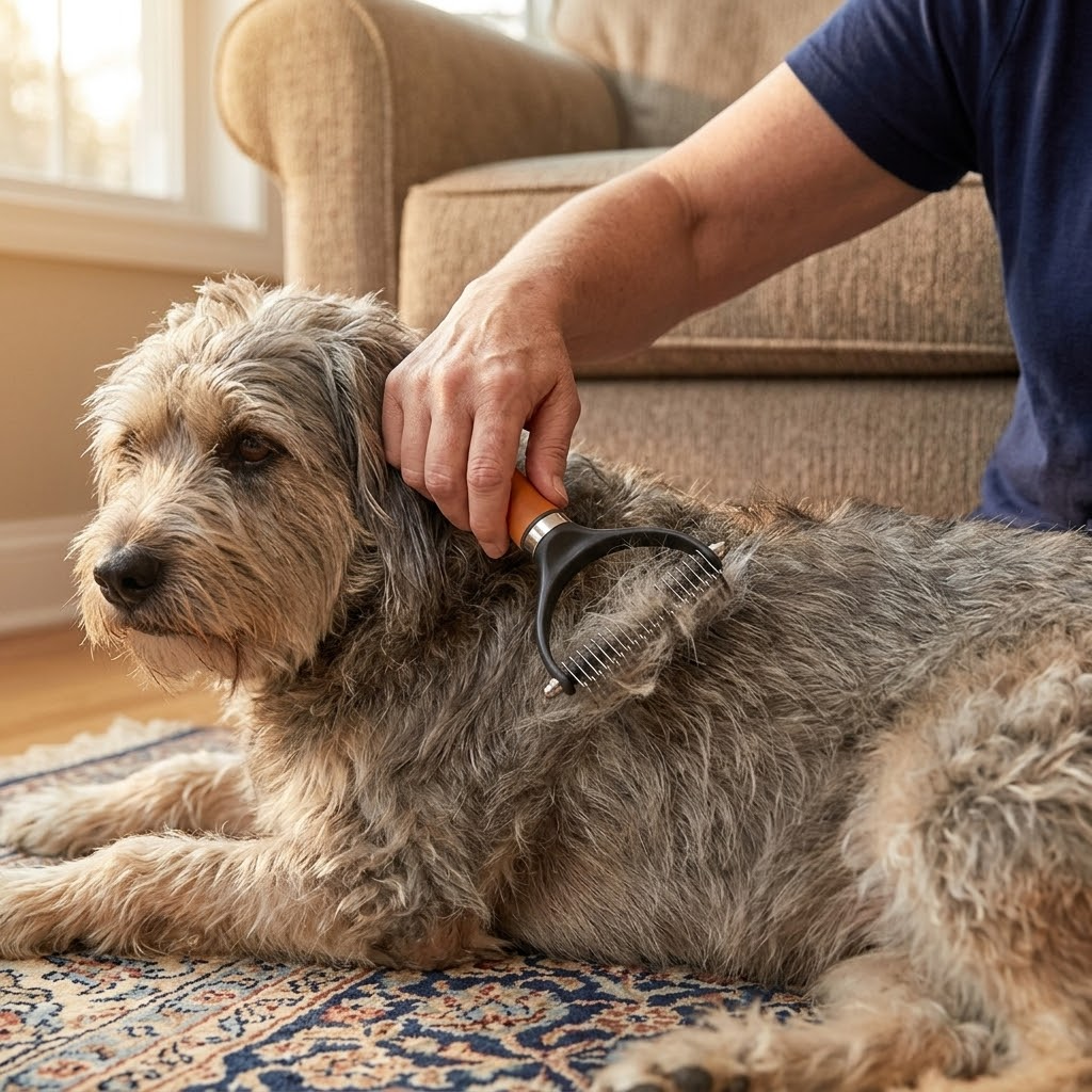 PetGroom™ – Dobbelt-Sidet Dematting Børste til Hunde og Katte
