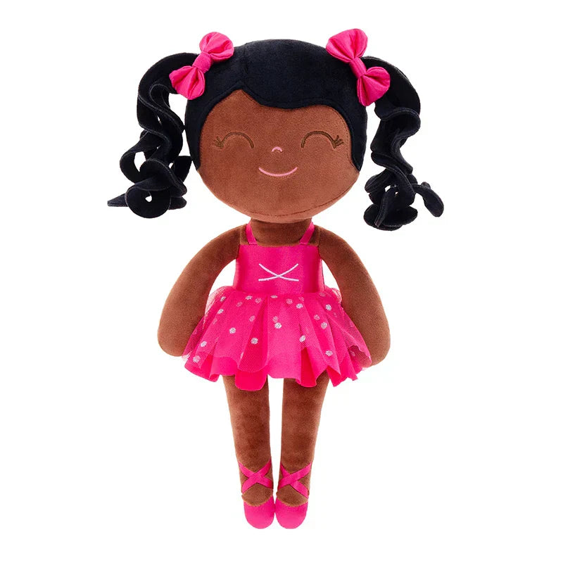 Pige Ballerina Plush Dukke - Blød Fyldt Legetøj med Krone & Tutu