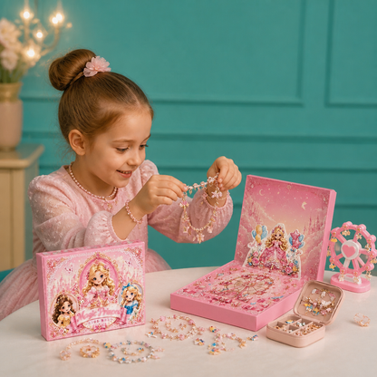 Prinsesse-julekalender – DIY-smykke- og armbåndssæt