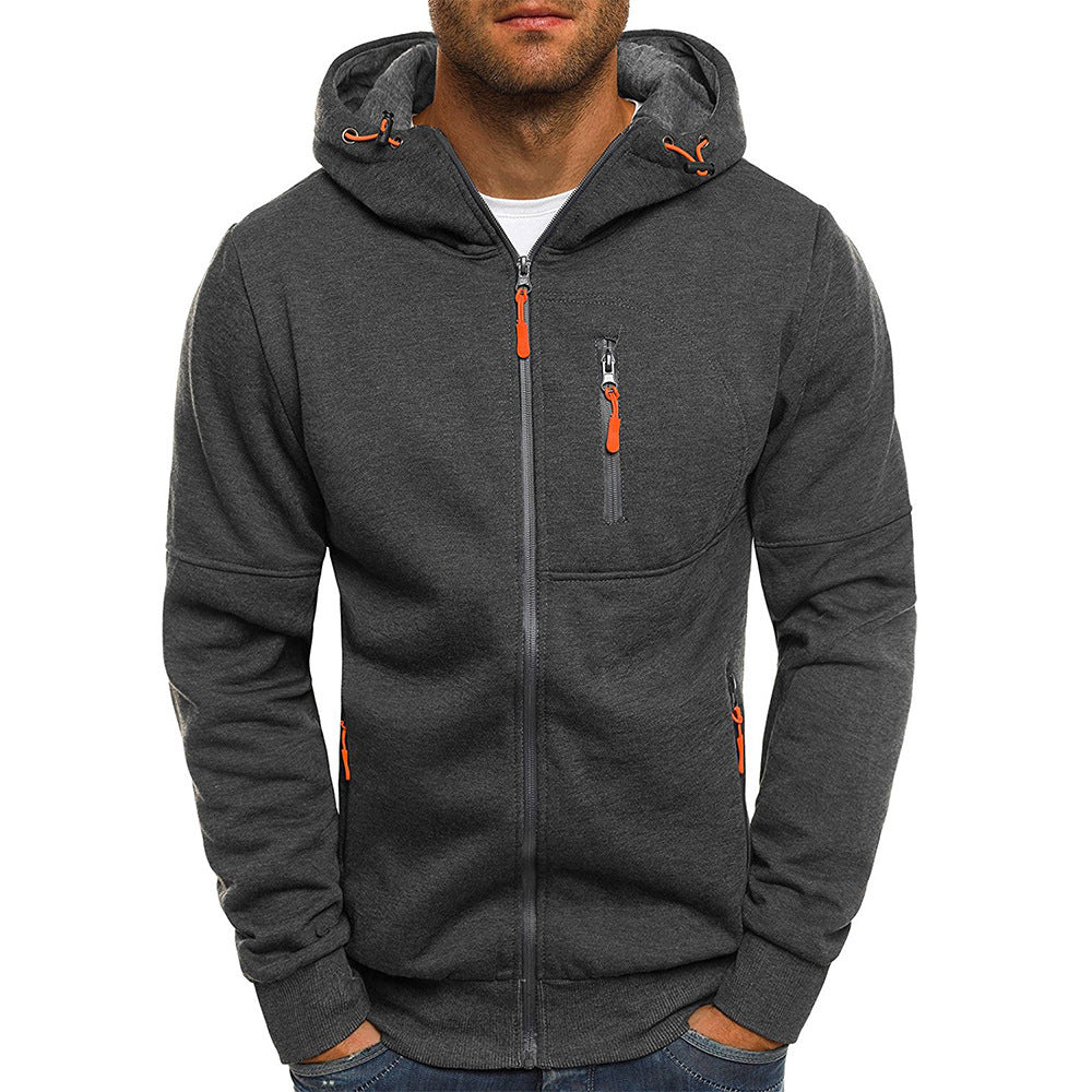 Erwan | Sweat à Capuche Zippé Ajusté Homme - Image 12