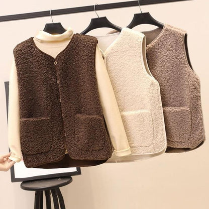 Elsie | Veste sans manches décontractée pour femme - Coupe ample - Image 4