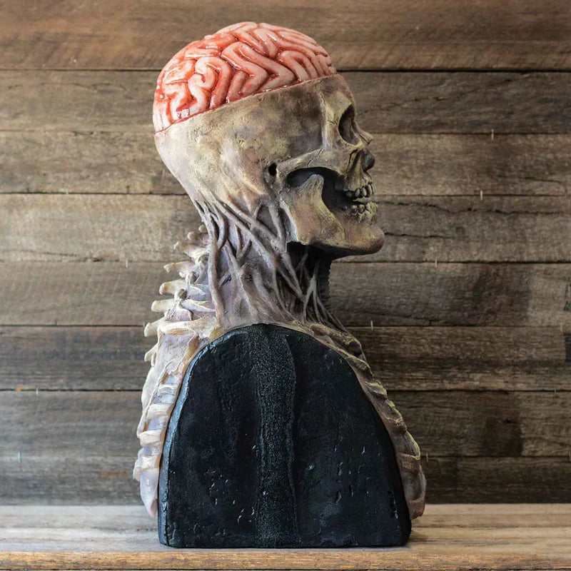 Realistisk Skræmmende Skeletmaske til Halloween