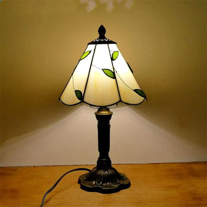 Retro Barok Tiffany Glas LED Bordlampe E27