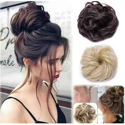Rodet Knold Fake Hår Scrunchie | Marcelie
