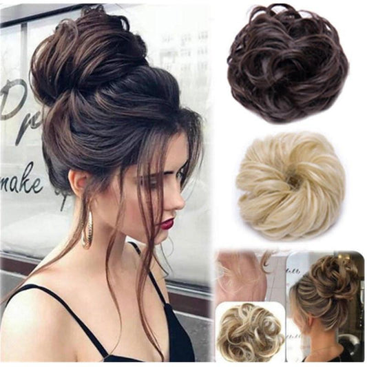 Rodet Knold Fake Hår Scrunchie | Marcelie