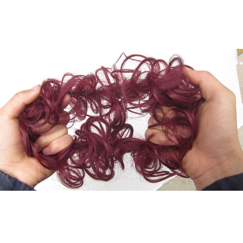 Rodet Knold Fake Hår Scrunchie | Marcelie