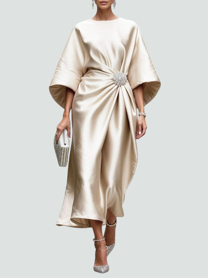 Image of Ronja | Dame Slå-om Midi Kjole