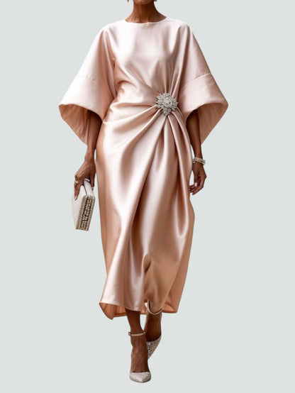 Image of Ronja | Dame Slå-om Midi Kjole