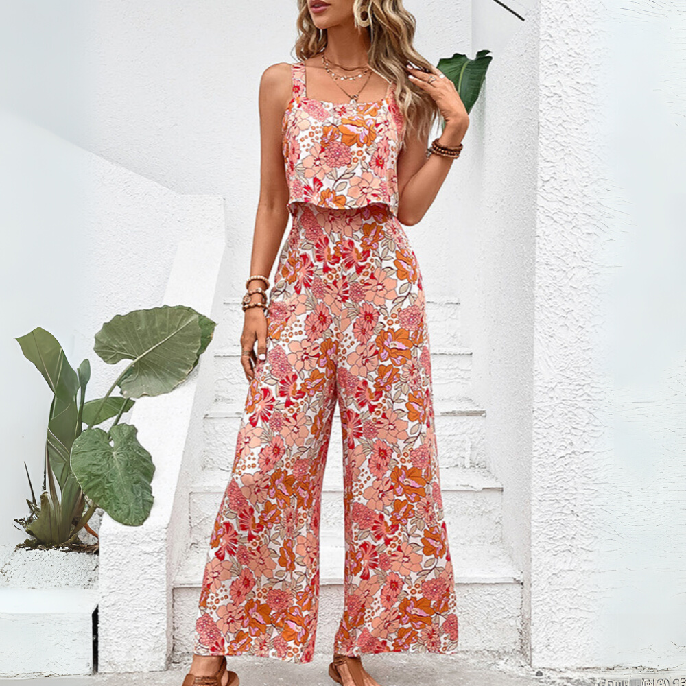Sonia | Combinaison deux pièces à fleurs pour femmes - vêtements d'été élégants - Image 1