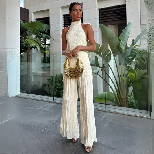 Janine | Combinaison asymétrique élégante avec dos nu pour femmes - Image 1