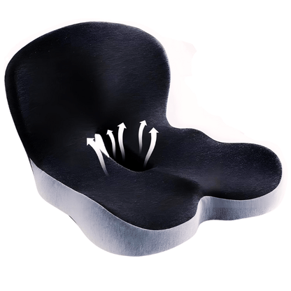 Sæde pude | Ergonomisk hukommelsesskumpude | Trykaflastning & skridsikker | ErgoComfort