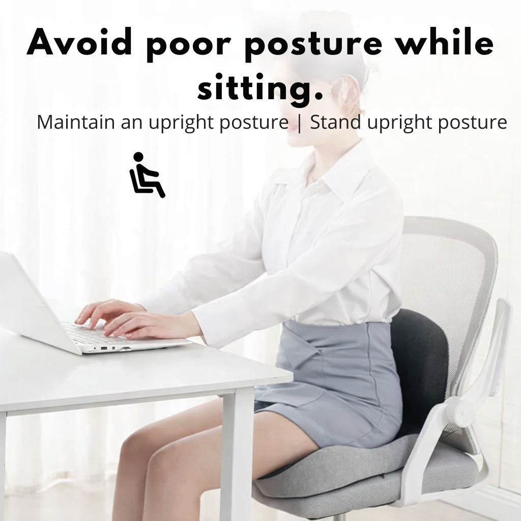Sæde pude | Ergonomisk hukommelsesskumpude | Trykaflastning & skridsikker | ErgoComfort