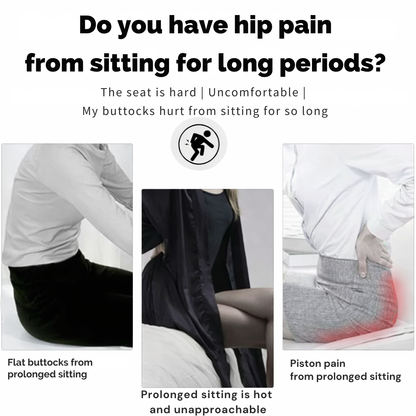Sæde pude | Ergonomisk hukommelsesskumpude | Trykaflastning & skridsikker | ErgoComfort
