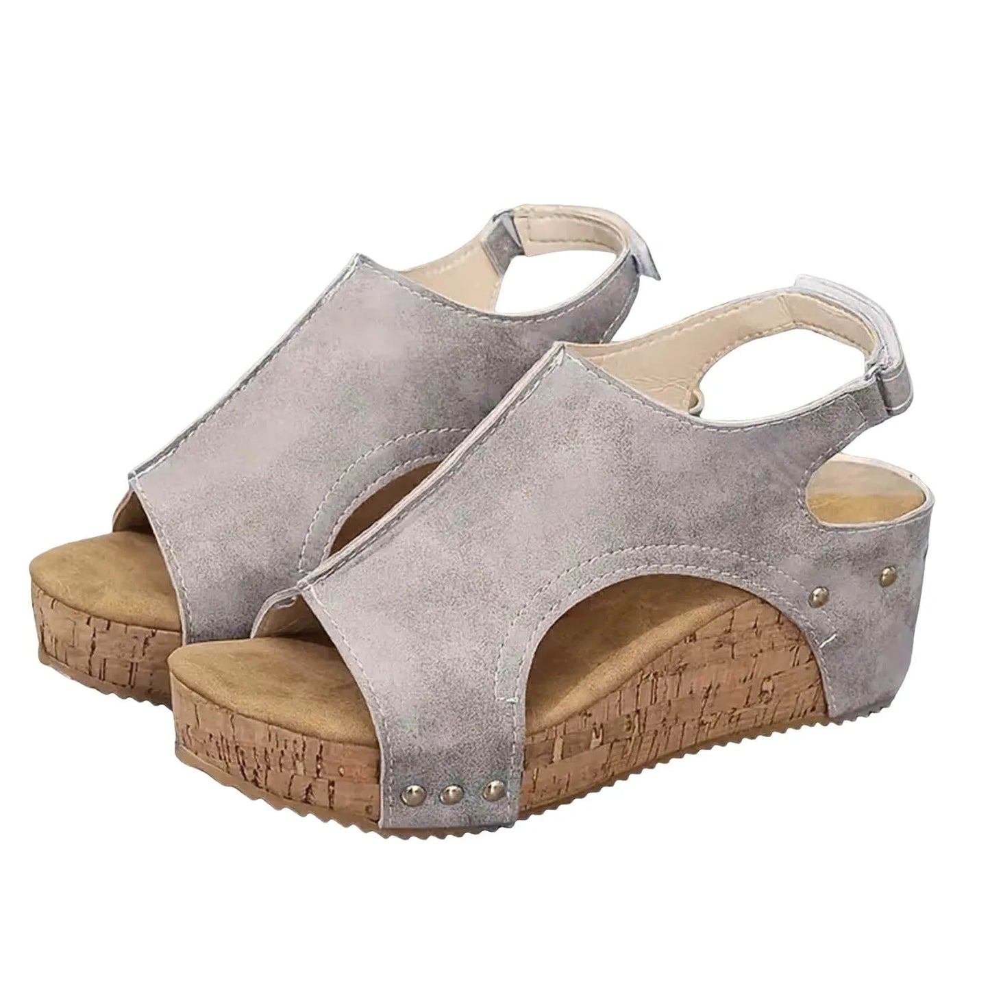 Sabine | Kilehæle Sandaler med Åben Tå til Damer - Image 2