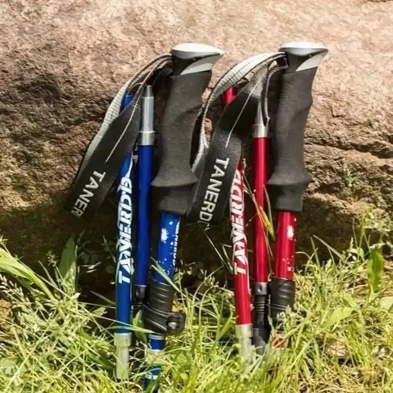 Sammenklappelig Aluminium Trekkingstav for Ubesværet Vandring
