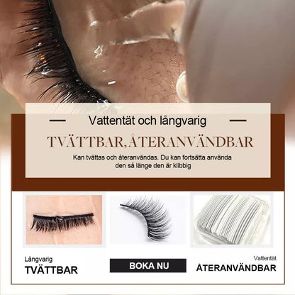 Selvklæbende Genanvendelige Øjenvipper til Kvinder