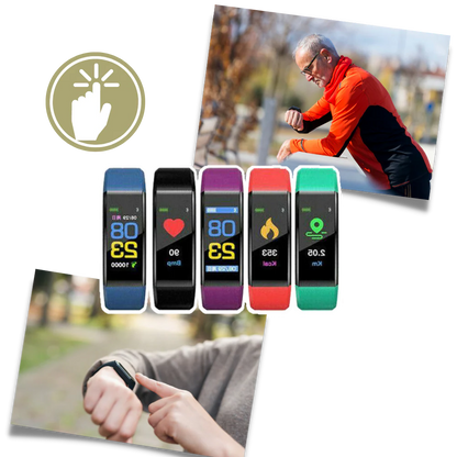 Seniorvenlig Smartwatch med Sundhedsovervågningsfunktioner