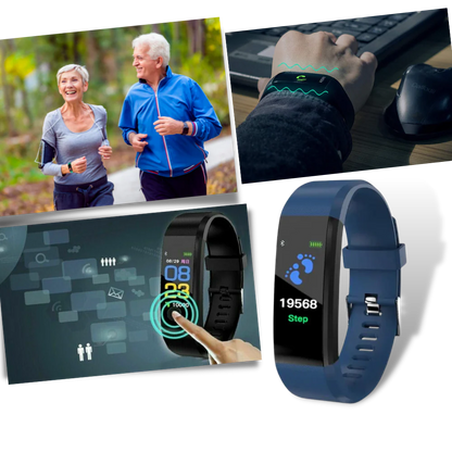 Seniorvenlig Smartwatch med Sundhedsovervågningsfunktioner
