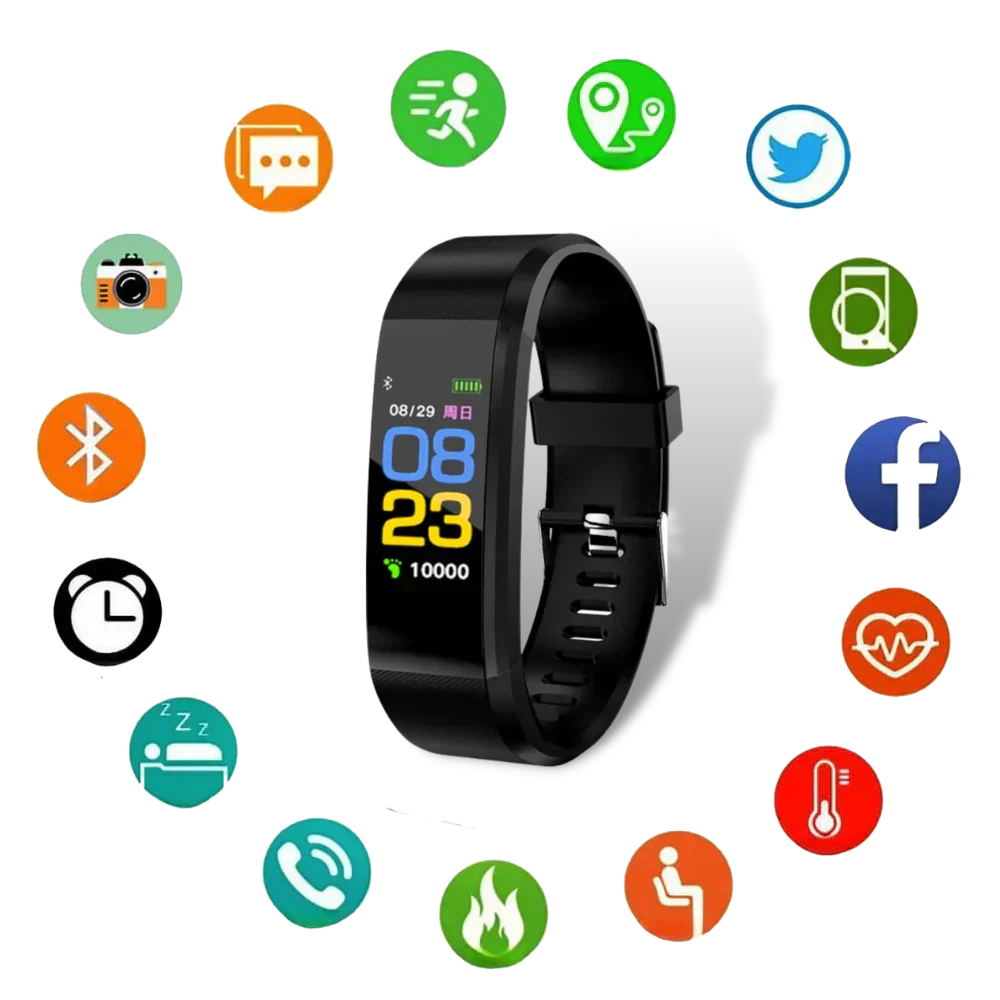 Seniorvenlig Smartwatch med Sundhedsovervågningsfunktioner