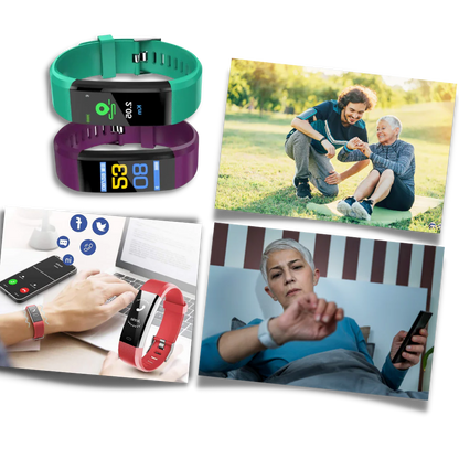 Seniorvenlig Smartwatch med Sundhedsovervågningsfunktioner
