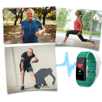 Seniorvenlig Smartwatch med Sundhedsovervågningsfunktioner