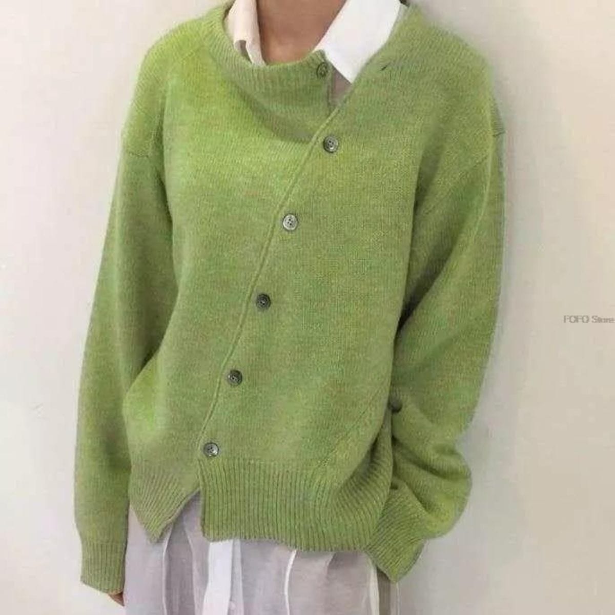 Mara | Cardigan Boutonné Oversize Femme - Image 4