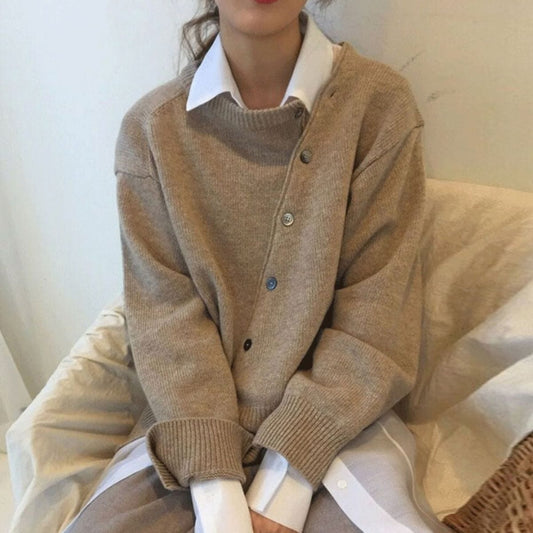 Mara | Cardigan Boutonné Oversize Femme - Image 2