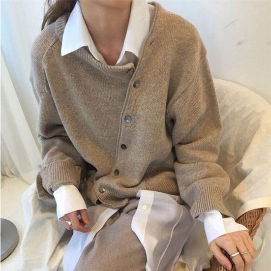 Mara | Cardigan Boutonné Oversize Femme - Image 1