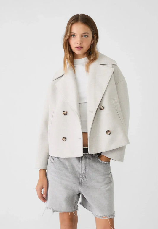 Mae | Caban croisé oversize pour femme - Image 1