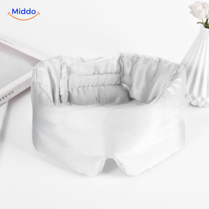 SilkDream™ Maske | Morbær Silke, Blød & Vendbar for Fredfyldt Søvn!
