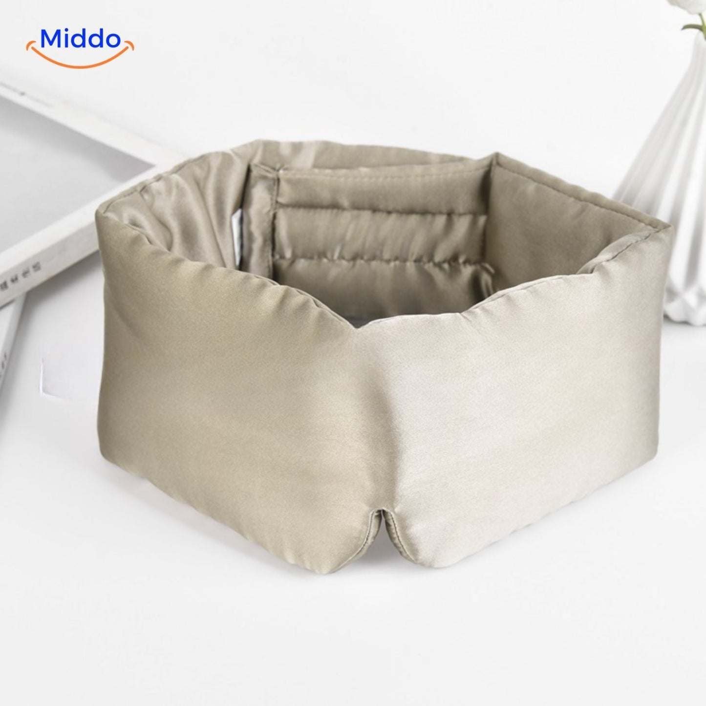 SilkDream™ Maske | Morbær Silke, Blød & Vendbar for Fredfyldt Søvn!