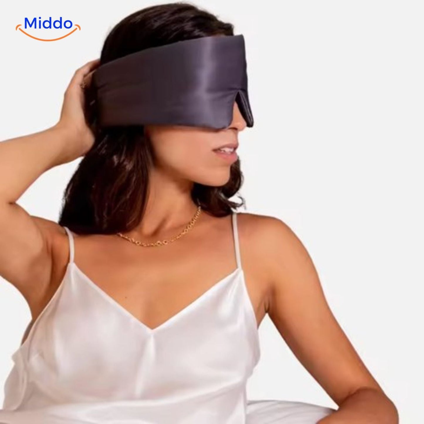SilkDream™ Maske | Morbær Silke, Blød & Vendbar for Fredfyldt Søvn!