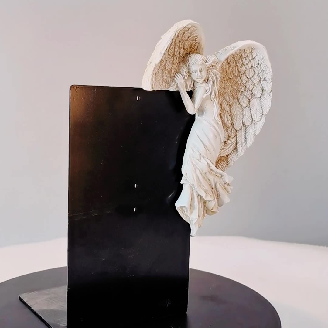 Skøn Engel Ramme Hjørne Figur