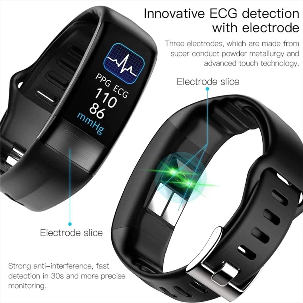 Smartwatch | Blodtryk og EKG Overvågning | Puls Måling | VitalBand