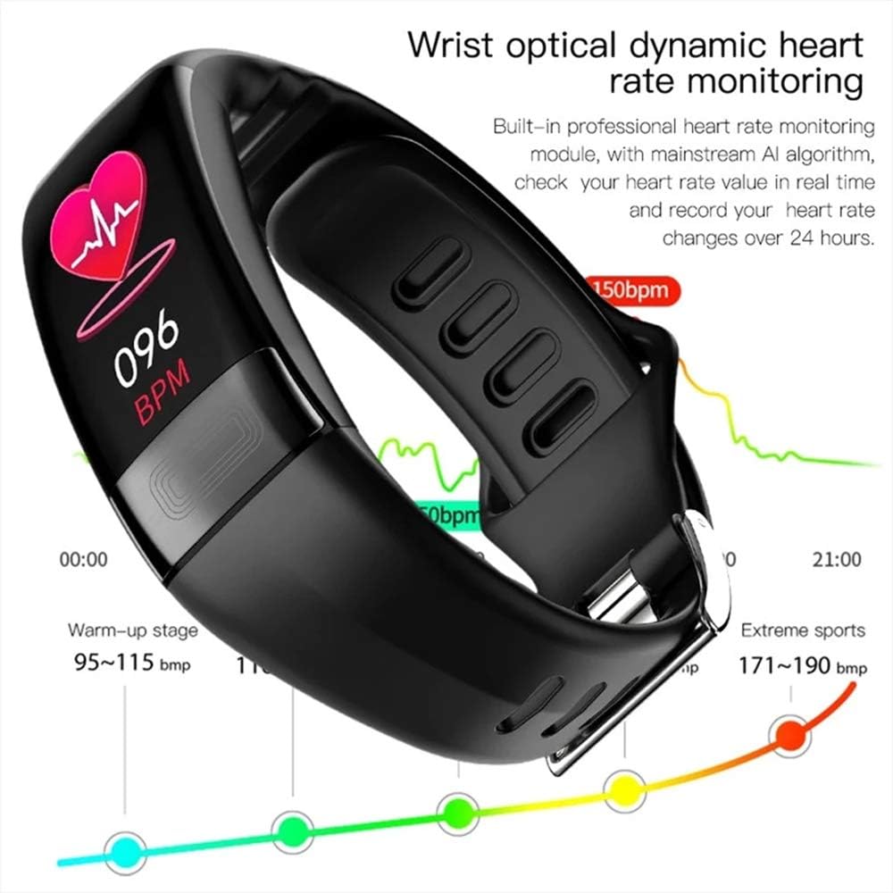 Smartwatch | Blodtryk og EKG Overvågning | Puls Måling | VitalBand