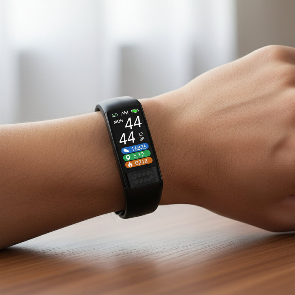 Smartwatch | Blodtryk og EKG Overvågning | Puls Måling | VitalBand