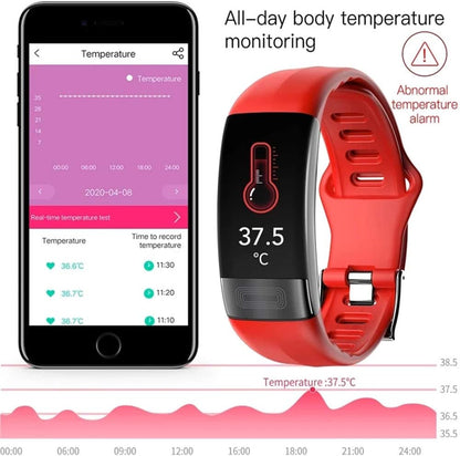 Smartwatch | Blodtryk og EKG Overvågning | Puls Måling | VitalBand