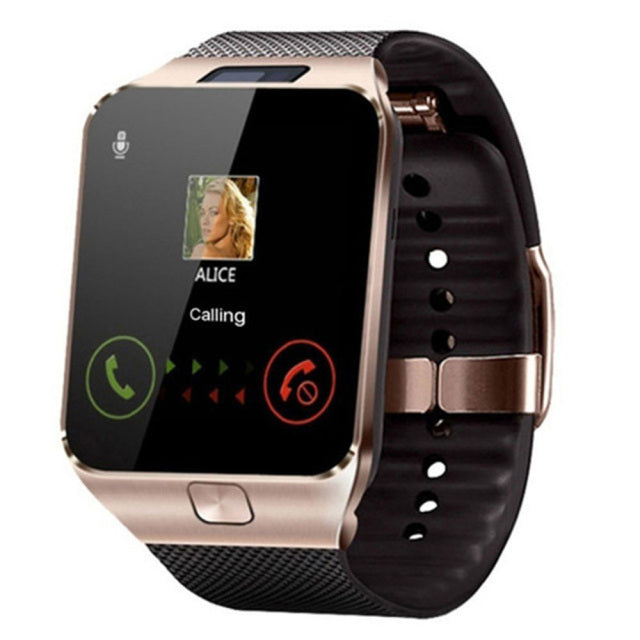 Smartwatch med SIM-kort understøttelse – Bluetooth fitness tracker, touchscreen, kamera & flersprog