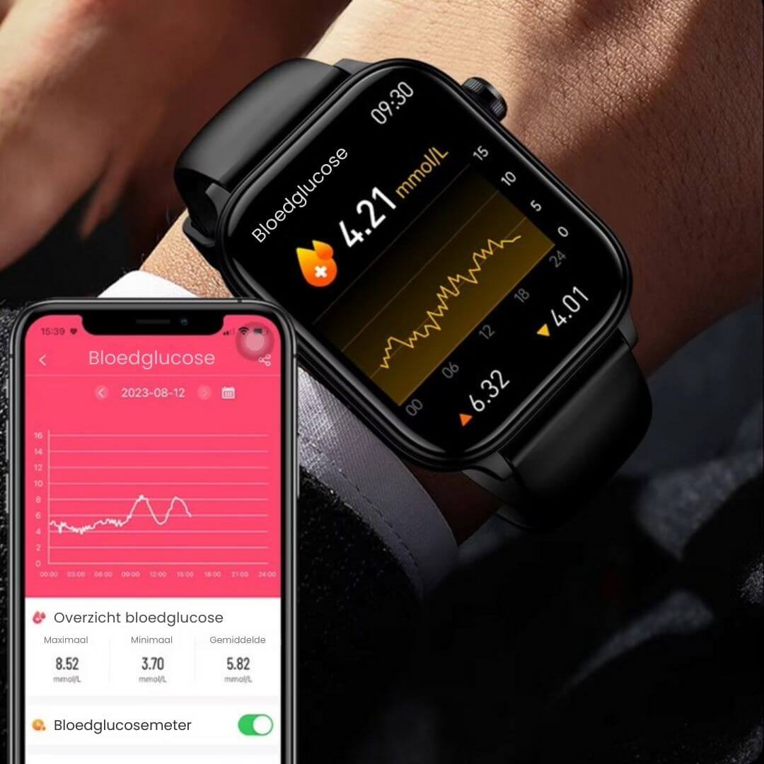 Smartwatch til ældre med sundhedsovervågning og GPS