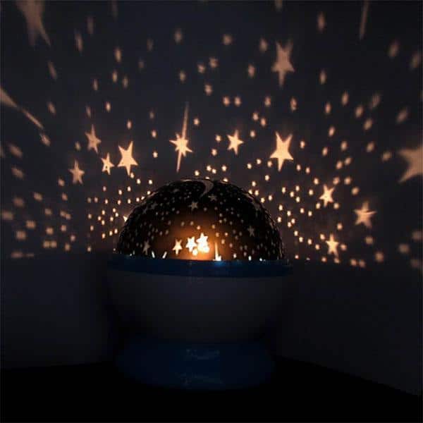 Smuk Natlampe med Stjernehimmel