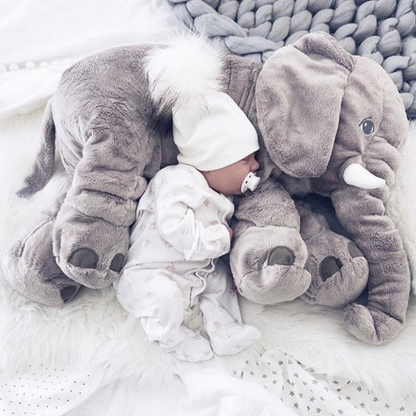 SnugBuddy | Blød Elefant Krammepude til Babyer