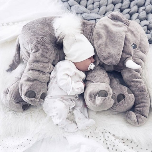 SnugBuddy | Blød Elefant Krammepude til Babyer
