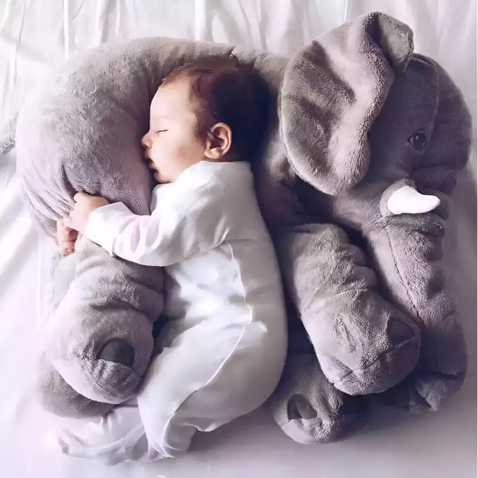 SnugBuddy | Blød Elefant Krammepude til Babyer