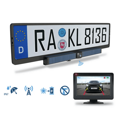 Solcelledrevet HD Bakkamera - Trådløst - IP67