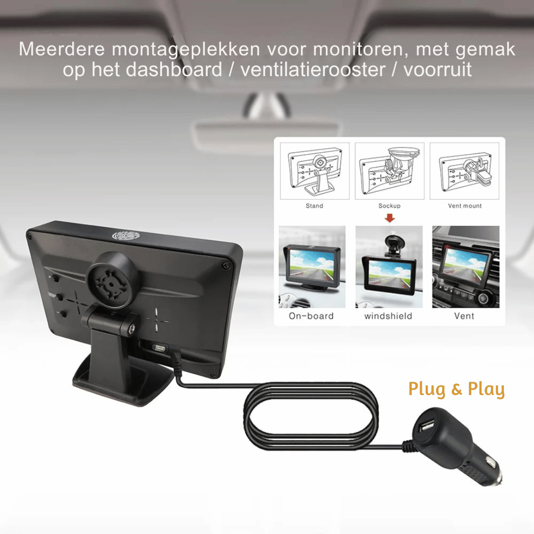 Solcelledrevet HD Bakkamera - Trådløst - IP67