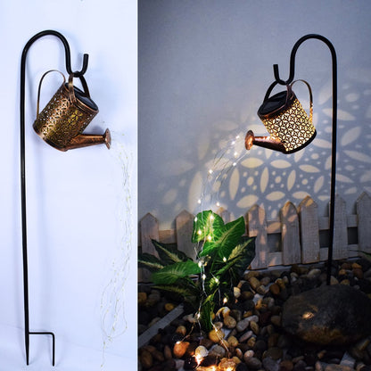 Solcelledrevet Vandkande LED Lampe til Haven